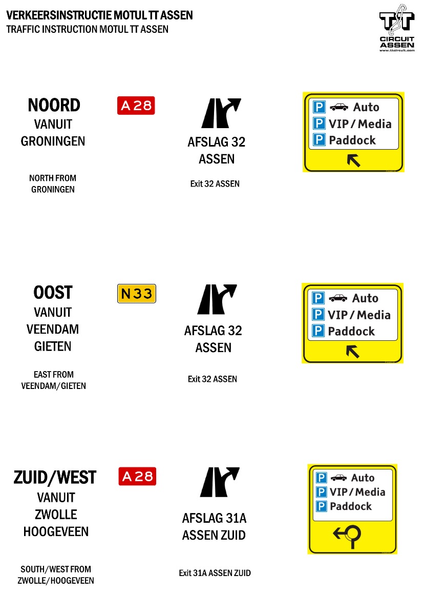 Verkeers instructie TT Circuit Assen